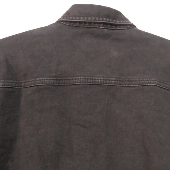 TOPMAN - Stretch - Skinny | medium | Stylish Black Long Sleeve Slim Fit Shirt - Picture 10 of 14